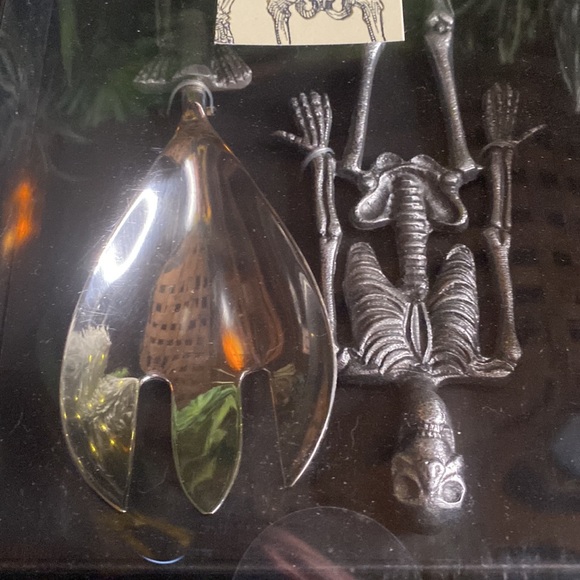 Pottery Barn Spooky Silver Metal Boxed Serving Set 💀 - Picture 4 of 12